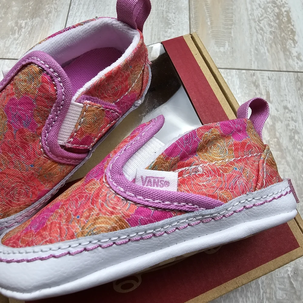 Vans Slip-On Crib Shoes Rose Camo